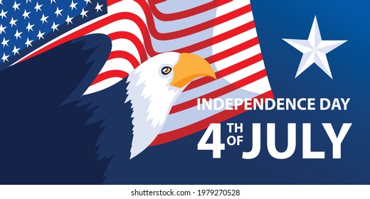 USA independence day flag eagle symbol