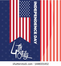 USA Independence day graphic design - Vector illustration