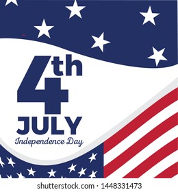 USA Independence day graphic design - Vector illustration