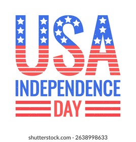 USA independence day grunge badge