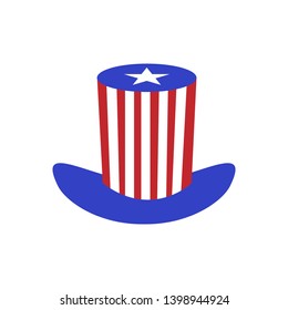 The USA Independence Day Icon - Celebration Element Illustration As A Simple Vector, Trendy Sign & Symbol for Design and Websites, Presentation or Application.