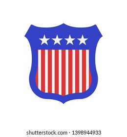 The USA Independence Day Icon - Celebration Element Illustration As A Simple Vector, Trendy Sign  Symbol for Design and Websites, Presentation or Application.
