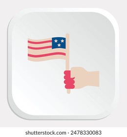 USA Independence Day Icons: Celebrate Freedom with Dynamic Graphics