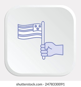 USA Independence Day Icons: Celebrate Freedom with Dynamic Graphics