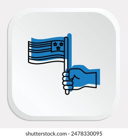 USA Independence Day Icons: Celebrate Freedom with Dynamic Graphics