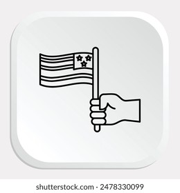 USA Independence Day Icons: Celebrate Freedom with Dynamic Graphics