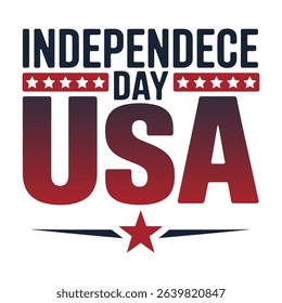 Usa independence day patriotic graphic design