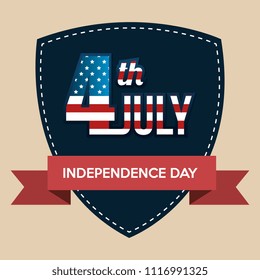 USA independence day shield