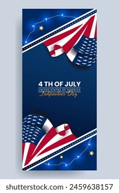 USA Independence Day Social Media Post Banner Design