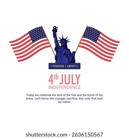 USA Independence Day Social Media Post Design