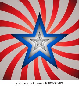 usa independence day star background