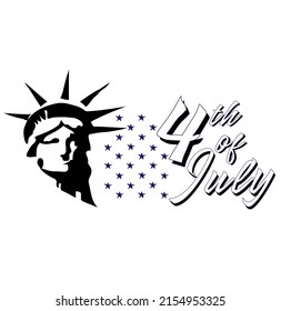 USA Independence Day. Symbol of independence and unity. Freedom and will. Vector illustration. Abstract USA Independence. Freedom country.