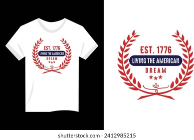 usa independence day t shirt design vector for t shirt