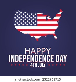 USA Independence day template vector. American independence day template vector.