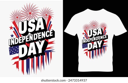 USA Independence day. USA independence day t-shirt design.