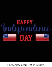 USA Independence Day T-Shirt Design – 4th of July American Flag Graphic