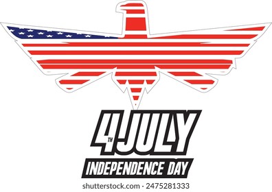 USA Independence Day Vector Art and T-Shirt Design