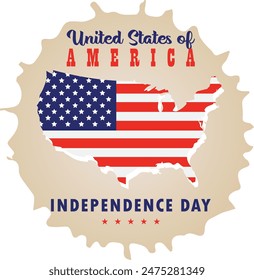 USA Independence Day Vector Art and T-Shirt Design