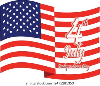 USA Independence Day Vector Art and T-Shirt Design