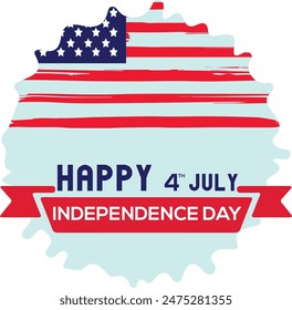 USA Independence Day Vector Art and T-Shirt Design