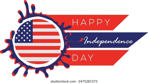 USA Independence Day Vector Art and T-Shirt Design