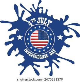 USA Independence Day Vector Art and T-Shirt Design