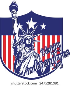 USA Independence Day Vector Art and T-Shirt Design