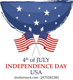 USA Independence Day Vector Art and T-Shirt Design