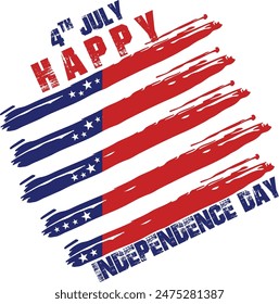 USA Independence Day Vector Art and T-Shirt Design