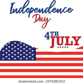 USA Independence Day Vector Art and T-Shirt Design