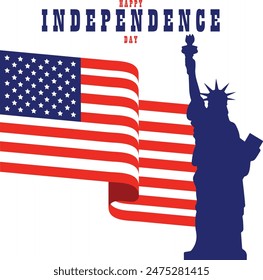 USA Independence Day Vector Art and T-Shirt Design