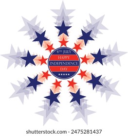 USA Independence Day Vector Art and T-Shirt Design