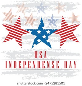 USA Independence Day Vector Art and T-Shirt Design