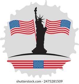 USA Independence Day Vector Art and T-Shirt Design