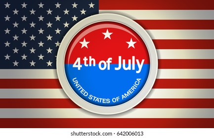 USA independence day Vector background.