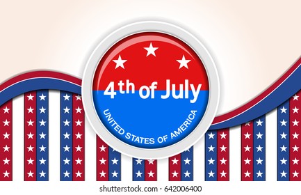 USA independence day Vector background.