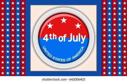 USA independence day Vector background.