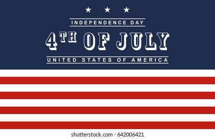USA independence day Vector background.