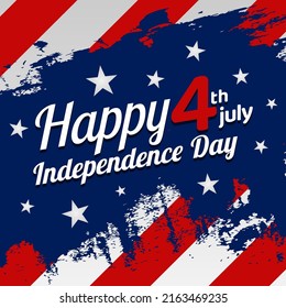 USA Independence day vector design star and stripes flag