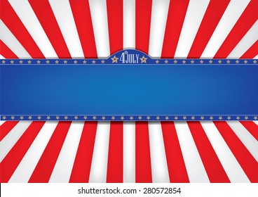 USA independence day vector design