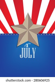 USA independence day vector design