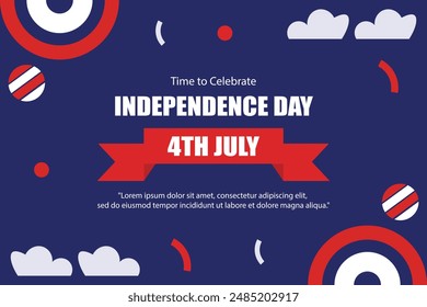 USA independence day vector element background
