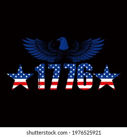 USA independence day  vector illustration format that are perfect for t-shirt, coffee mug, poster, cards, pillow cover, sticker, and Musk design.
