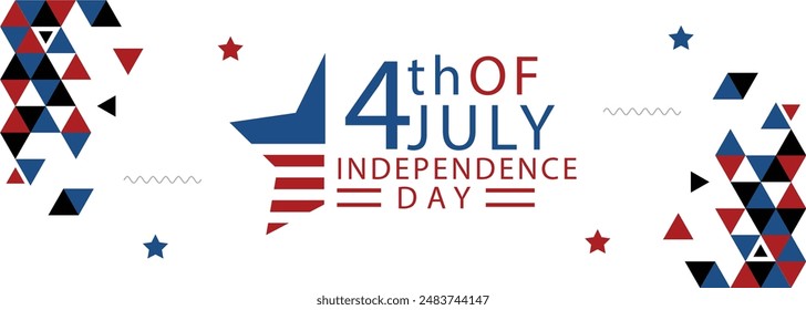 USA Independence Day Vector Illustration. Fourth of July Graphic Concept For Banner