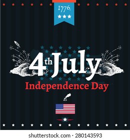 Usa Independence Day vector illustration