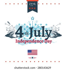 Usa Independence Day vector illustration