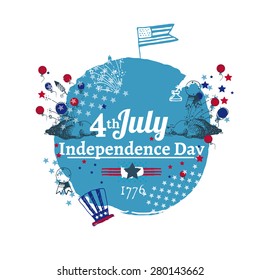 Usa Independence Day vector illustration