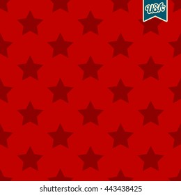 USA Independence Day vector seamless pattern with stars