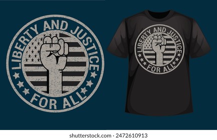 USA Independent day (4th July) vector t shirt design. Fully editable vector graphic and print ready file. United States 1776 T-Shirt Design Template.