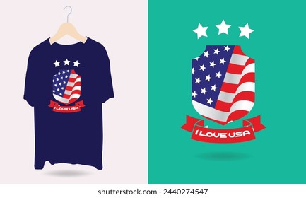 USA independent day t shirt Design